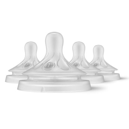 Picture of Philips Avent Natural Response Nipples, Extra Slow Flow (Flow 1), 4-Pack, SCY961/04