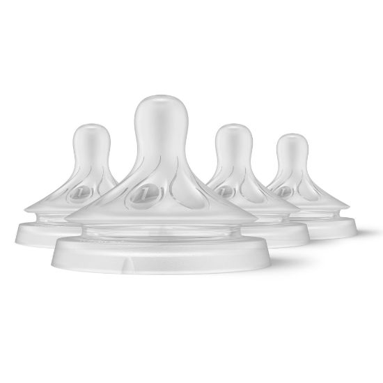 Picture of Philips Avent Natural Response Nipples, Extra Slow Flow (Flow 1), 4-Pack, SCY961/04