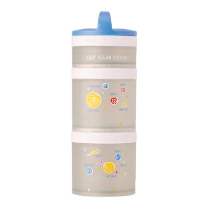 Picture of Whiskware Stackable Snack Containers for Kids and Toddlers, 3 Stackable Snack Cups for School and Travel, Our Solar System(Pack of 1)