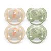Picture of Philips Avent Ultra Soft Pacifier - 4 x Soft and Flexible Baby Pacifiers for Babies Aged 0-6 Months, BPA Free with Sterilizer Carry Case, SCF091/24