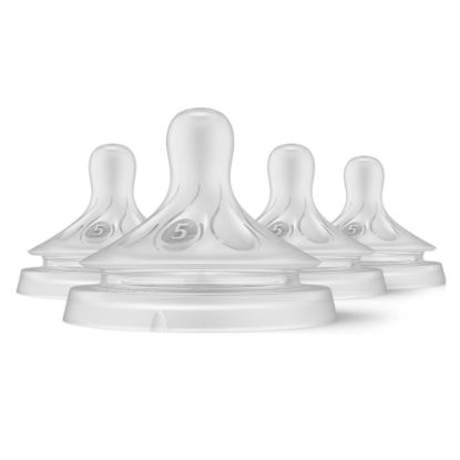 Picture of Philips Avent Natural Response Nipples, Extra Fast Flow (Flow 5), 4-Pack, SCY965/04