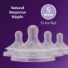 Picture of Philips Avent Natural Response Nipples, Extra Fast Flow (Flow 5), 4-Pack, SCY965/04