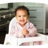 Picture of Tiny Twinkle Mess Proof Baby Bib|Waterproof Smock Bib for Eating,Machine Washable Full Sleeve with Pocket(Petite Safari, Small 6-24 Months)