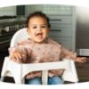 Picture of Tiny Twinkle Mess Proof Baby Bib|Waterproof Smock Bib for Eating,Machine Washable Full Sleeve with Pocket(Boho Rainbow, Small 6-24 Months)