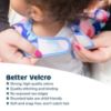 Picture of Tiny Twinkle Mess Proof Baby Bib|Waterproof Smock Bib for Eating,Machine Washable Full Sleeve with Pocket(Floral Blue, Small 6-24 Months)