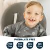 Picture of Tiny Twinkle Mess Proof Baby Bib|Waterproof Smock Bib for Eating,Machine Washable Full Sleeve with Pocket(Space, Small 6-24 Months)