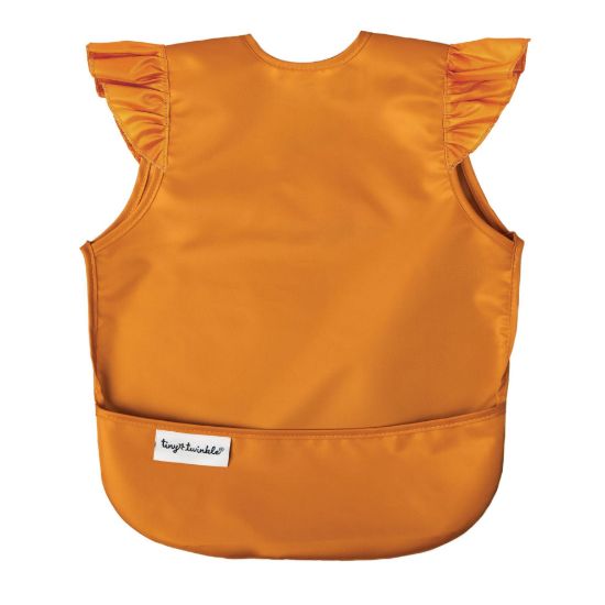 Picture of Tiny Twinkle Mess Proof Baby Bib - Waterproof & Lightweight Baby-Led Weaning Apron | 100% Recycled Polyester, Easy Clean & Machine Washable (Cinnamon, Large 2-4 Years)