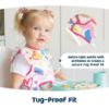 Picture of Tiny Twinkle Mess Proof Baby Bib - Waterproof & Lightweight Baby-Led Weaning Apron | 100% Recycled Polyester, Easy Clean & Machine Washable (Cinnamon, Large 2-4 Years)