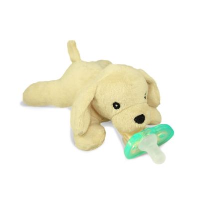 Picture of RaZbaby JollyPop Pacifier, Holder w/Detachable Baby Pacifier, Stuffed Animal RaZbuddy, All Ages 0M+, 100% Medical Grade USA Made Silicone, Machine Washable, Textured & Easy to Hold - Lab