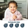 Picture of Tiny Twinkle Mess Proof Baby Bib|Waterproof Smock Bib for Eating,Machine Washable Full Sleeve with Pocket(Unicorn Confetti, Small 6-24 Months)