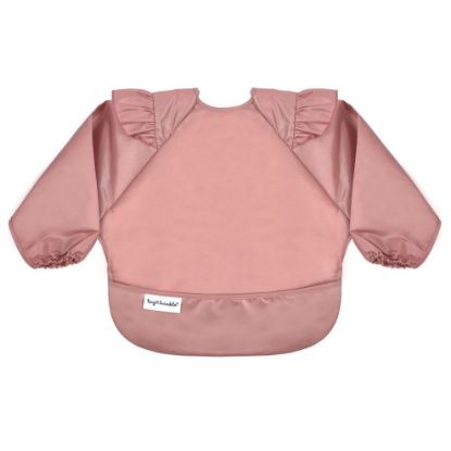 Picture of Tiny Twinkle Mess Proof Baby Bib|Waterproof Smock Bib for Eating,Machine Washable Full Sleeve with Pocket(Taupe, Small 6-24 Months)