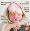 Picture of RaZbaby JollyPop Pacifier, Holder w/Detachable Baby Pacifier, Stuffed Animal RaZbuddy, All Ages 0M+, 100% Medical Grade USA Made Silicone Pacifier, Machine Washable, Easy to Hold - Elephant