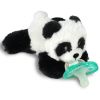 Picture of RaZbaby JollyPop Pacifier, Holder w/Detachable Baby Pacifier, Stuffed Animal RaZbuddy, All Ages 0M+, 100% Medical Grade USA Made Silicone, Machine Washable, Textured & Easy to Hold - Panda