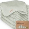 Picture of 6-Pack Baby Washcloths - Soft Viscose from Bamboo Washcloth, Baby Wash Cloths for Newborn, Kids, Bath Baby Towels, Face Towel, Face Cloths for Washing Face (Dove)