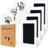 Picture of 4-Pack Inkless Baby Hand and Footprint Kit - Mess Free Ink Pad for Newborn Keepsake, Dog Nose & Paw Print Kit, Clean Touch Ink Pad for Baby Hand & Footprints, Ideal Mother's Day Gifts (Jet Black)