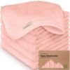 Picture of 6-Pack Baby Washcloths - Soft Viscose from Bamboo Washcloth, Baby Wash Cloths for Newborn, Kids, Bath Baby Towels, Face Towel,Face Cloths for Washing Face(Blush Pink)