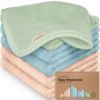 Picture of 6-Pack Baby Washcloths - Soft Viscose from Bamboo Washcloth, Baby Wash Cloths for Newborn, Kids, Bath Baby Towels, Face Towel, Face Cloths for Washing Face (Mellow)