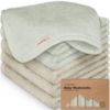 Picture of 6-Pack Baby Washcloths - Soft Viscose from Bamboo Washcloth, Baby Wash Cloths for Newborn, Kids, Bath Baby Towels, Face Towel, Face Cloths for Washing Face(Stone/Dove)