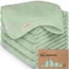 Picture of 6-Pack Baby Washcloths - Soft Viscose from Bamboo Washcloth, Baby Wash Cloths for Newborn, Kids, Bath Baby Towels, Face Towel, Face Cloths for Washing Face(Pistachio)