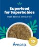 Picture of Amara Organic Baby Food - Stage 3 - Black Bean & Sweet Corn - Baby Cereal to Mix With Breastmilk, Water or Baby Formula - Shelf Stable Baby Food Pouches Made from Organic Veggies - 5 Pouches, 3.5oz Per Serving
