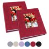 Picture of Vienrose Small Photo Album 4x6 Photos, 2 Pack Linen Cover Mini Photo Book, 26-Page Holds 52 Pictures, Artwork or Postcards Storage for Baby
