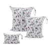 Picture of ALVABABY 3pcs Baby Cloth Diaper Wet Dry Bags Waterproof Reusable with Two Pockets Travel Beach Pool Daycare Soiled Baby Items Yoga Gym Bag for Swimsuits or Wet Clothes 3L-H1