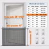 Picture of Dog Gate for Stairs Pet Gates for The House: Dogs Screen Mesh Gate for Doorways Stairways Indoor Safety 29 inches Tall, 41 inch Wide