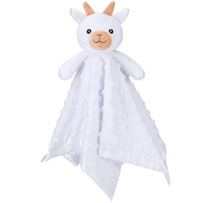 Picture of Pro Goleem Goat Loveys for Babies, Soft Security Blanket Baby Snuggle Toy Newborn Stuffed Animals Baby Gifts for Boys and Girls, 16 Inch