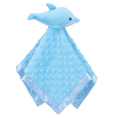 Picture of Pro Goleem Dolphin Loveys for Babies, Soft Security Blanket Baby Snuggle Toy Newborn Stuffed Animals Baby Gifts for Boys and Girls, 16 Inch