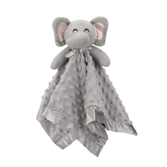 Picture of Pro Goleem Elephant Security Blanket, Soft Lovey Unisex Lovie Baby Gifts for Newborn Boys and Girls Snuggle Toy Stuffed Animal Grey 16 Inch
