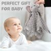 Picture of Pro Goleem Elephant Security Blanket, Soft Lovey Unisex Lovie Baby Gifts for Newborn Boys and Girls Snuggle Toy Stuffed Animal Grey 16 Inch