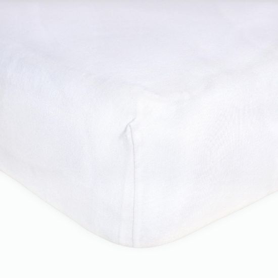 Picture of Burt's Bees Baby Essential Organic Cotton Fitted Crib Sheet, Breathable for Boy Girl Standard Crib & Toddler Mattresses
