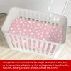 Picture of Bassinet Sheet 2 Pack, 33" X 17" Flexible for Different Cradle and Bassinet Mattress, Soft Breathable Universal Sheet for Rectangle, Oval, Hourglass Bassinet Mattress, White&Pink
