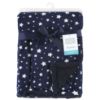 Picture of Hudson Baby Unisex Baby Plush Mink and Sherpa Blanket, Navy Star, One Size