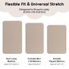 Picture of Yoofoss Pack and Play Sheets Fitted, Mini Crib Sheets 2-Pack for Pack N Play Mattress, Stretchy Playard Sheet, Soft and Breathable Brown+Leaf