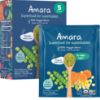 Picture of Amara Organic Baby Food - Stage 2 - Peas, Corn & Carrots - Baby Cereal to Mix With Breastmilk, Water or Baby Formula - Shelf Stable Baby Food With 100% Organic Veggies - 5 Pouches, 3.5oz Per Serving