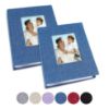 Picture of Vienrose Small Photo Album 4x6 Photos, 2 Pack Linen Cover Mini Photo Book, 26-Page Holds 52 Pictures, Artwork or Postcards Storage for Baby
