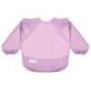 Picture of Tiny Twinkle Mess Proof Baby Bib, Cute Full Sleeve Bib Outfit, Waterproof Bibs for Toddlers, Machine Washable, Tug Proof, Baby Smock for Eating, Long Sleeved (Lilac, Small 6-24 Months)