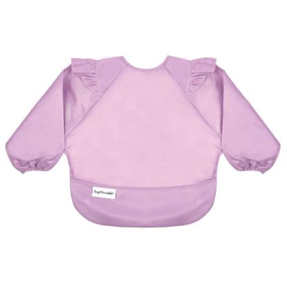 Picture of Tiny Twinkle Mess Proof Baby Bib, Cute Full Sleeve Bib Outfit, Waterproof Bibs for Toddlers, Machine Washable, Tug Proof, Baby Smock for Eating, Long Sleeved (Lilac, Small 6-24 Months)