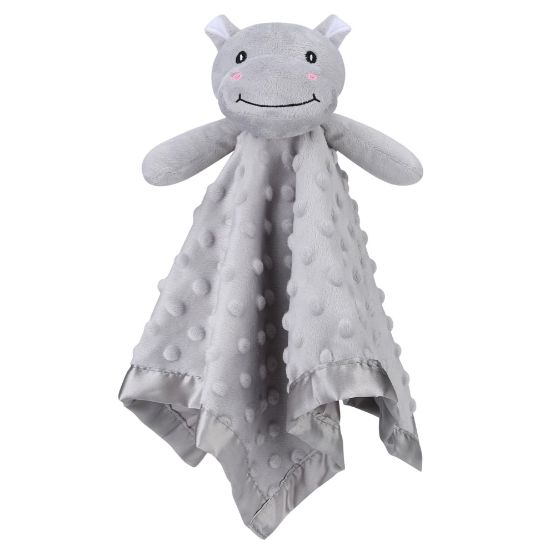 Picture of Pro Goleem Hippo Loveys for Babies, Soft Security Blanket Baby Snuggle Toy Newborn Stuffed Animals Baby Gifts for Boys and Girls, 16 Inch