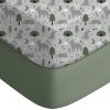 Picture of Yoofoss Pack and Play Sheets Fitted, Mini Crib Sheets 2-Pack for Pack N Play Mattress, Stretchy Playard Sheet, Soft and Breathable Gray-Green+Fox
