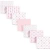 Picture of Luvable Friends Unisex Baby Cotton Flannel Receiving Blankets, Girl Feathers 7-Pack, One Size
