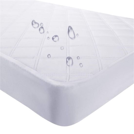 Picture of Yoofoss Waterproof Crib Mattress Protector, Quilted Crib Mattress Pad Cover Ultra Soft and Breathable, Machine Washable Toddler Mattress Protector for Standard Baby Crib Size 52''x28''