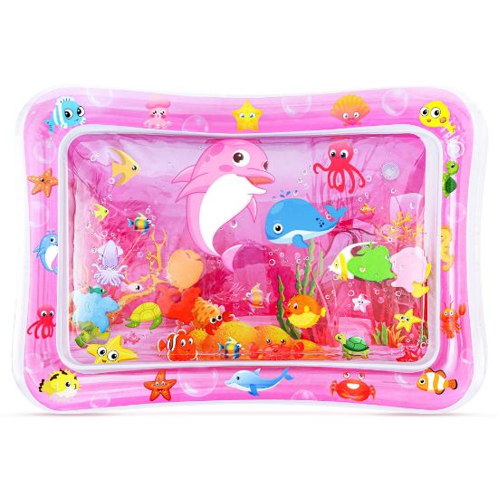 Picture of Yeeeasy Tummy Time Water Mat for Girl, Baby Girl Toys for 0, 3, 6, 9, 12 Months, Baby Girl Gifts, Develop Sensory Toys Kids' Indoor Climbers & Play Structures