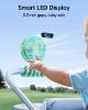 Picture of SWEETFULL Portable Stroller Fan with Display 4000mAh Battery Powered Mini Clip On Fan, 4-Speed Rechargeable Small Personal Cooling for Baby Car Seat Crib Travel - Green