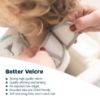 Picture of Tiny Twinkle Mess Proof Baby Bib - Waterproof Baby Apron - Machine Washable - PVC, BPA, & Phthalate Free - Great Travel Bib for Baby Eating - Baby Food Bibs (Blue Checkers, Small 6-24 Months)