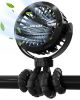 Picture of SOPOKE Mini Portable Baby Stroller Fan,3 Speed Personal Handheld Fan,Battery Operated Rechargeable 360° Flexible Tripod Cooling Fan, Suitable for Car Seat Crib Treadmill Golf Cart Travel(Black)