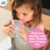 Picture of The First Years Peppa Pig Take & Toss Toddler Straw Cups - Spill Proof Toddler Sippy Cups with Snap On Lids and Straws - Peppa Pig Party and Feeding Supplies - 10 Oz - 10 Count