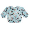 Picture of Tiny Twinkle Mess Proof Baby Bib, Cute Full Sleeve Bib Outfit, Waterproof Bibs for Toddlers, Machine Washable, Tug Proof, Baby Smock for Eating, Long Sleeved (Snowman, Small 6-24 Months)