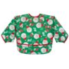 Picture of Tiny Twinkle Mess Proof Baby Bib, Cute Full Sleeve Bib Outfit, Waterproof Bibs for Toddlers, Machine Washable, Tug Proof, Baby Smock for Eating, Long Sleeved (Santa, Small 6-24 Months)